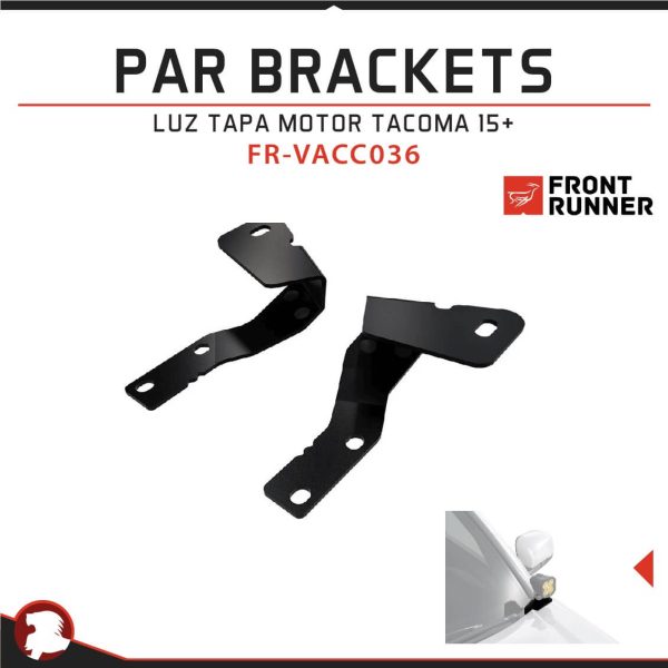PAR BRACKETS LUZ TAPA MOTOR TACOMA 15+