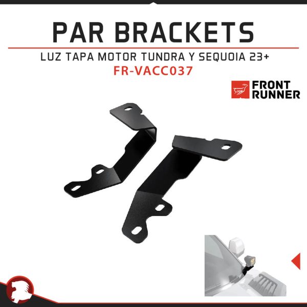 PAR BRACKETS LUZ TAPA MOTOR TUNDRA Y SEQUOIA 23+