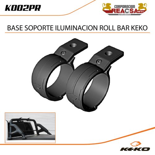 BASE SOPORTE ILUMINACION ROLL BAR KEKO