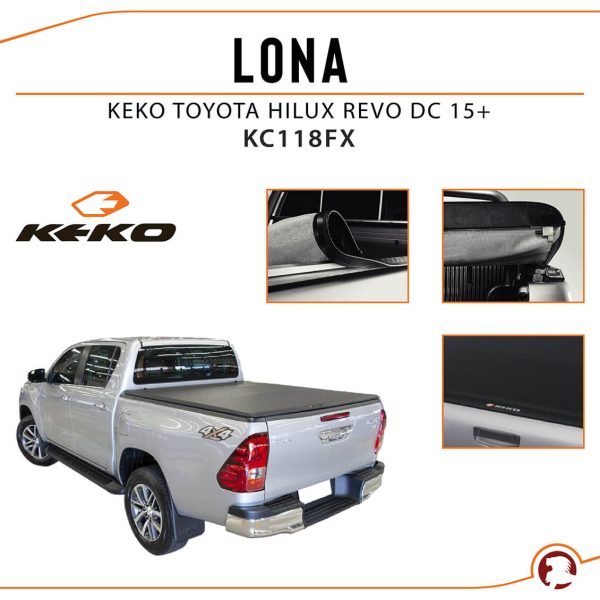 LONA KEKO TOYOTA HILUX REVO VIGO DC 05+ / JAC T6/T8