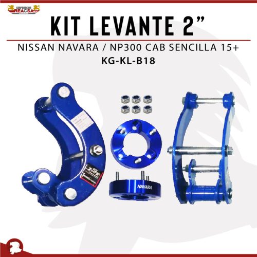 KIT LEVANTE 2″ NAVARA / NP300 CAB SENCILLA 15+