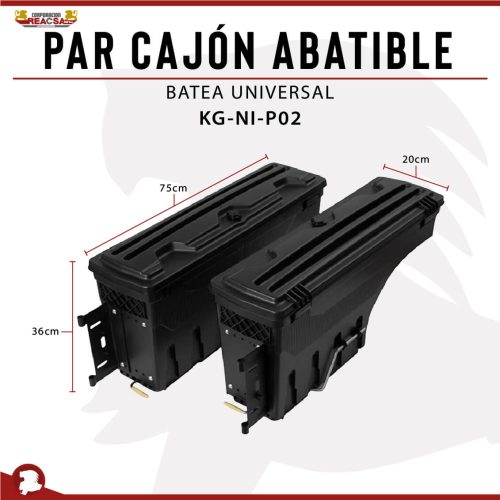 PAR CAJON ABATIBLE BATEA UNIVERSAL