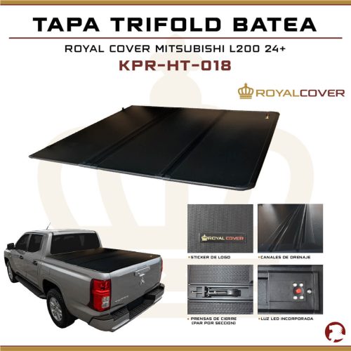 TAPA TRIFOLD BATEA RANGER 12+/ BT50 12-20 /L200 24+ /MAXUS T60/T90