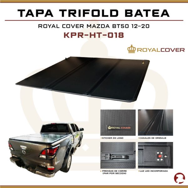 TAPA TRIFOLD BATEA RANGER 12+/ BT50 12-20 /L200 24+ /MAXUS T60/T90 - Image 4