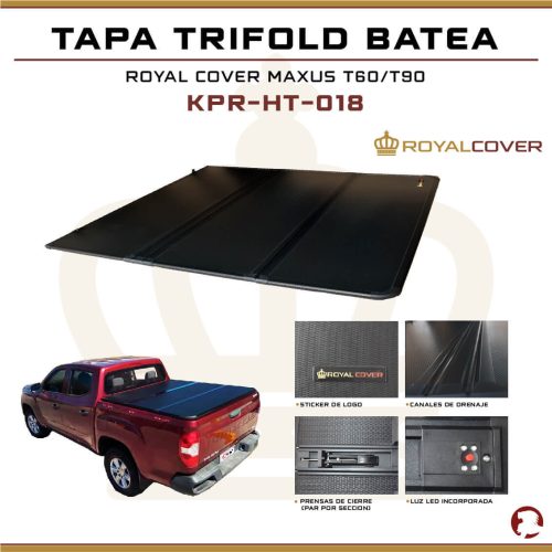 TAPA TRIFOLD BATEA RANGER 12+/ BT50 12-20 /L200 24+ /MAXUS T60/T90