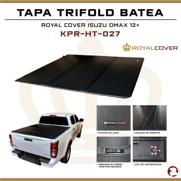 TAPA TRIFOLD BATEA DMAX / COLORADO 12+/ BT50 21+