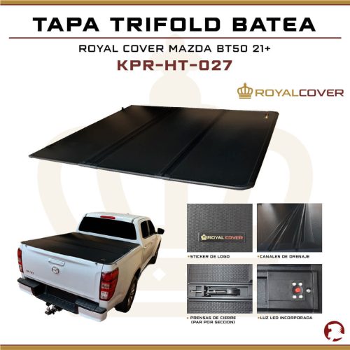 TAPA TRIFOLD BATEA DMAX / COLORADO 12+/ BT50 21+ / JAC T9