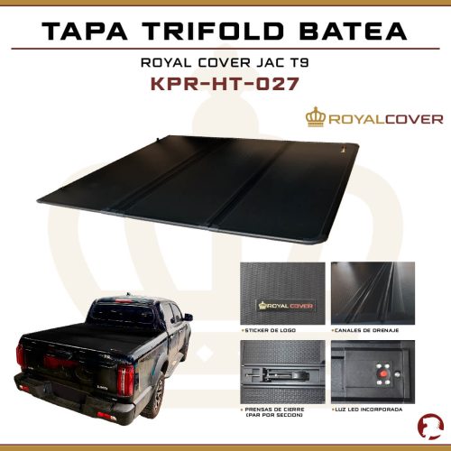 TAPA TRIFOLD BATEA DMAX / COLORADO 12+/ BT50 21+ / JAC T9