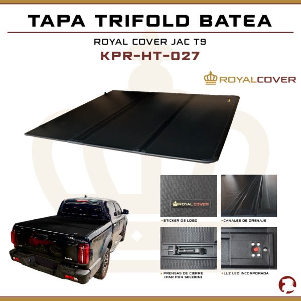 TAPA TRIFOLD BATEA DMAX / COLORADO 12+/ BT50 21+ / JAC T9 - Image 4