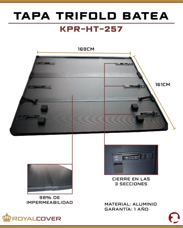 TAPA TRIFOLD BATEA FOTON TUNLAND G9 23+ - Image 4