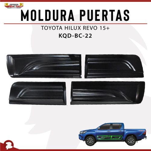 MOLDURA PUERTAS HILUX REVO 15+