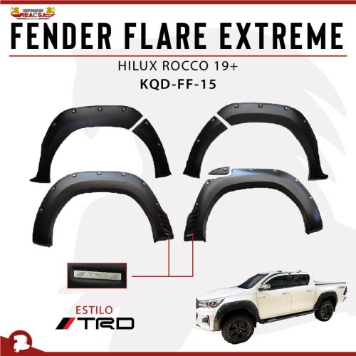 FENDER FLARE EXTREME HILUX ROCCO 19-20