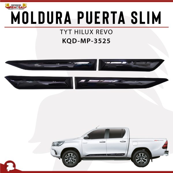 MOLDURA PUERTA SLIM TYT HILUX REVO