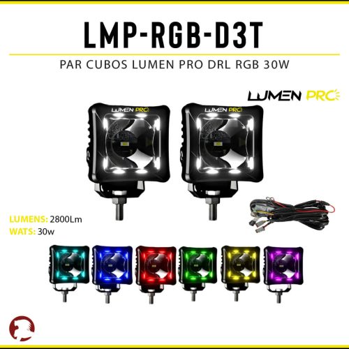 PAR CUBOS LUMEN PRO DRL RGB 30W