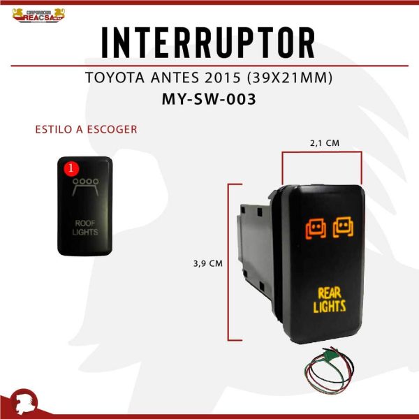 INTERRUPTOR TOYOTA ANTES 2015 (39*21MM)
