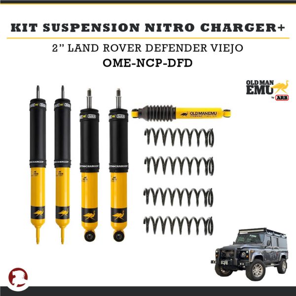 KIT SUSPENSION NITRO CHARGER + 2" LAND ROVER DEFENDER