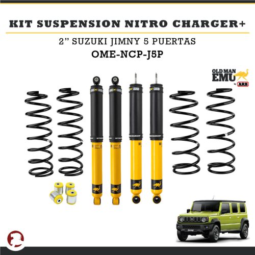 KIT SUSPENSION NITRO CHARGER + 2″ SUZUKI JIMNY 5 P
