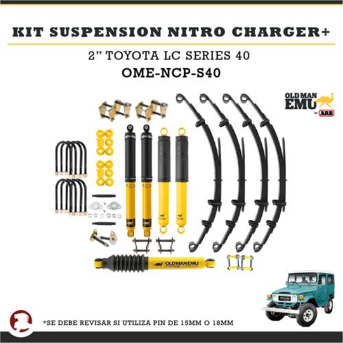KIT SUSPENSION NITRO CHARGER + 2″ TYT LC SERIE 40