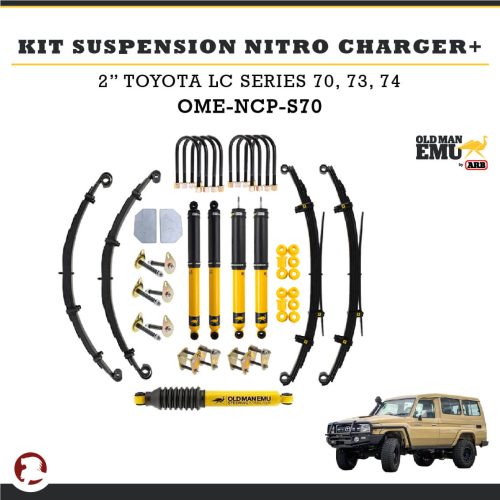 KIT SUSPENSION NITRO CHARGER + 2″ TYT LC SERIE 70,73,74