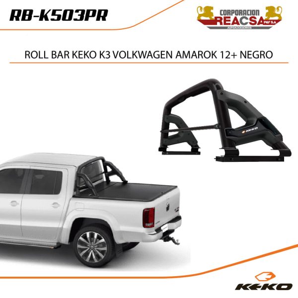 ROLL BAR KEKO K3 VOLKSW AMAROK NEGRO
