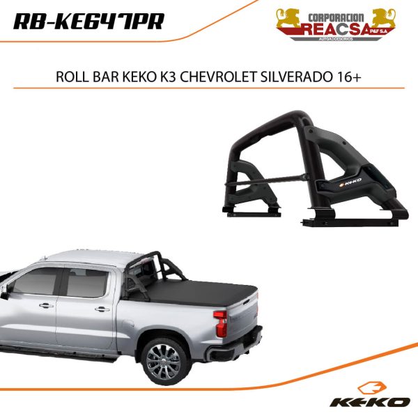 ROLL BAR KEKO K3 CHEVROLET SILVERADO 16+
