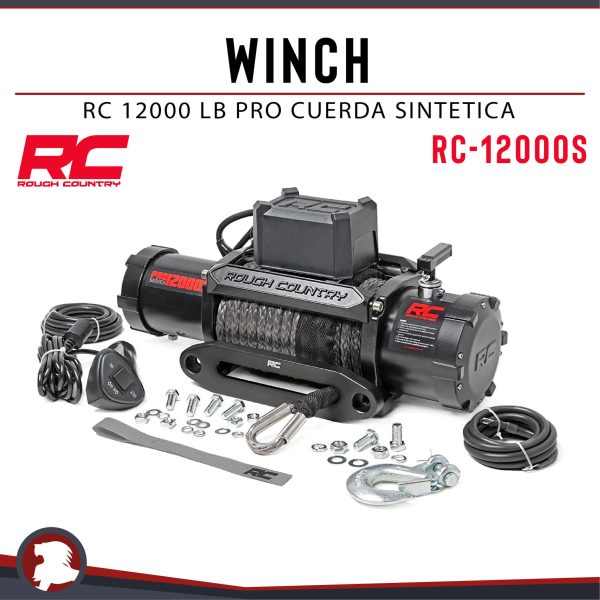 WINCH RC 12000 LB PRO CUERDA SINTETICA