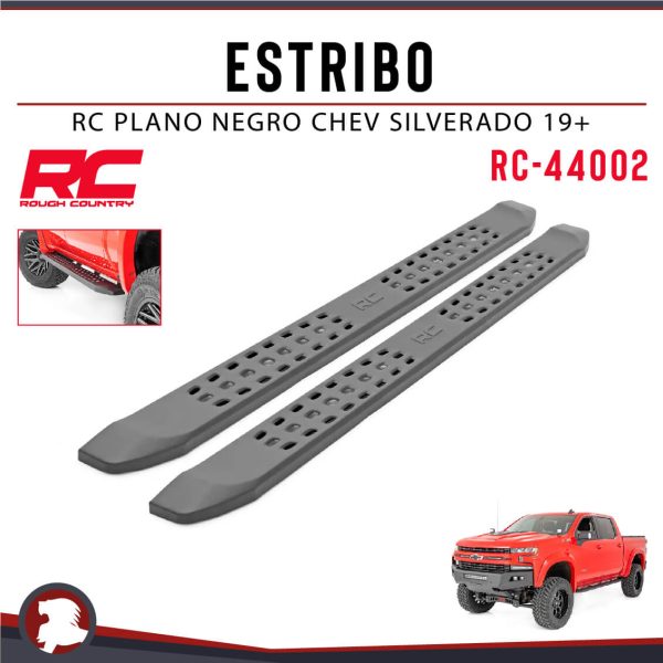 ESTRIBO RC ALUMINIO NEGRO CHEV SILVERADO 19+