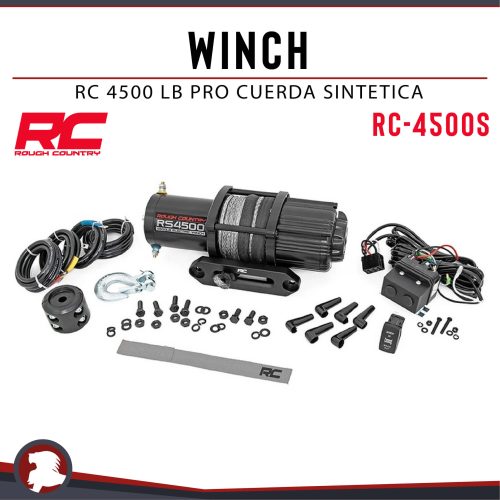 WINCH RC 4500 LB PRO CUERDA SINTETICA