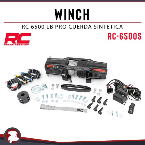 WINCH RC 6500LB PRO CUERDA SINTETICA