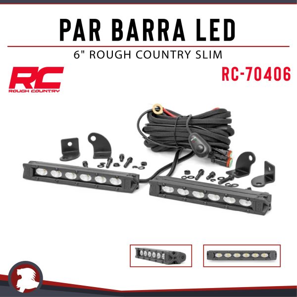 PAR BARRA LED 6" ROUGH COUNTRY SLIM