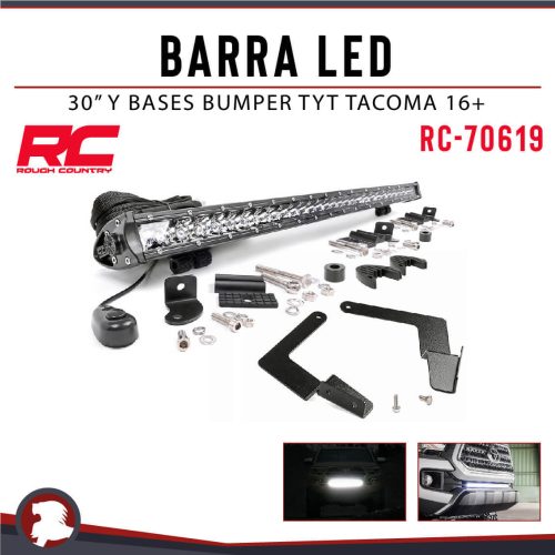 BARRA LED 30″ Y BASES BUMPER TYT TACOMA 16+