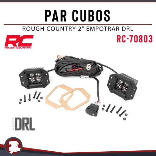 PAR CUBOS ROUGH COUNTRY 2″ EMPOTRAR DRL