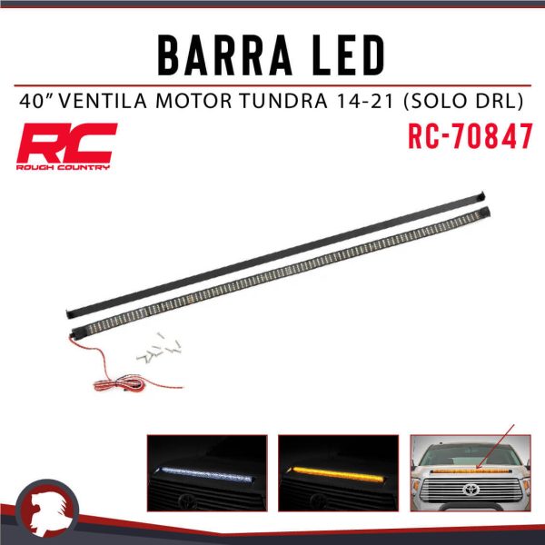 BARRA LED 40" VENTILA MOTOR TUNDRA 14-21 (SOLO DRL)