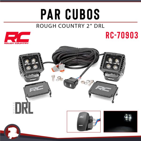 PAR CUBOS ROUGH COUNTRY 2" DRL