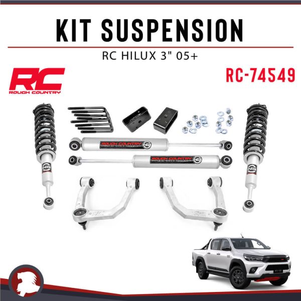 KIT SUSPENSION RC 3" TYT HILUX 05+ / CHANGAN HUNTER / MAX T60 / FOTON G7