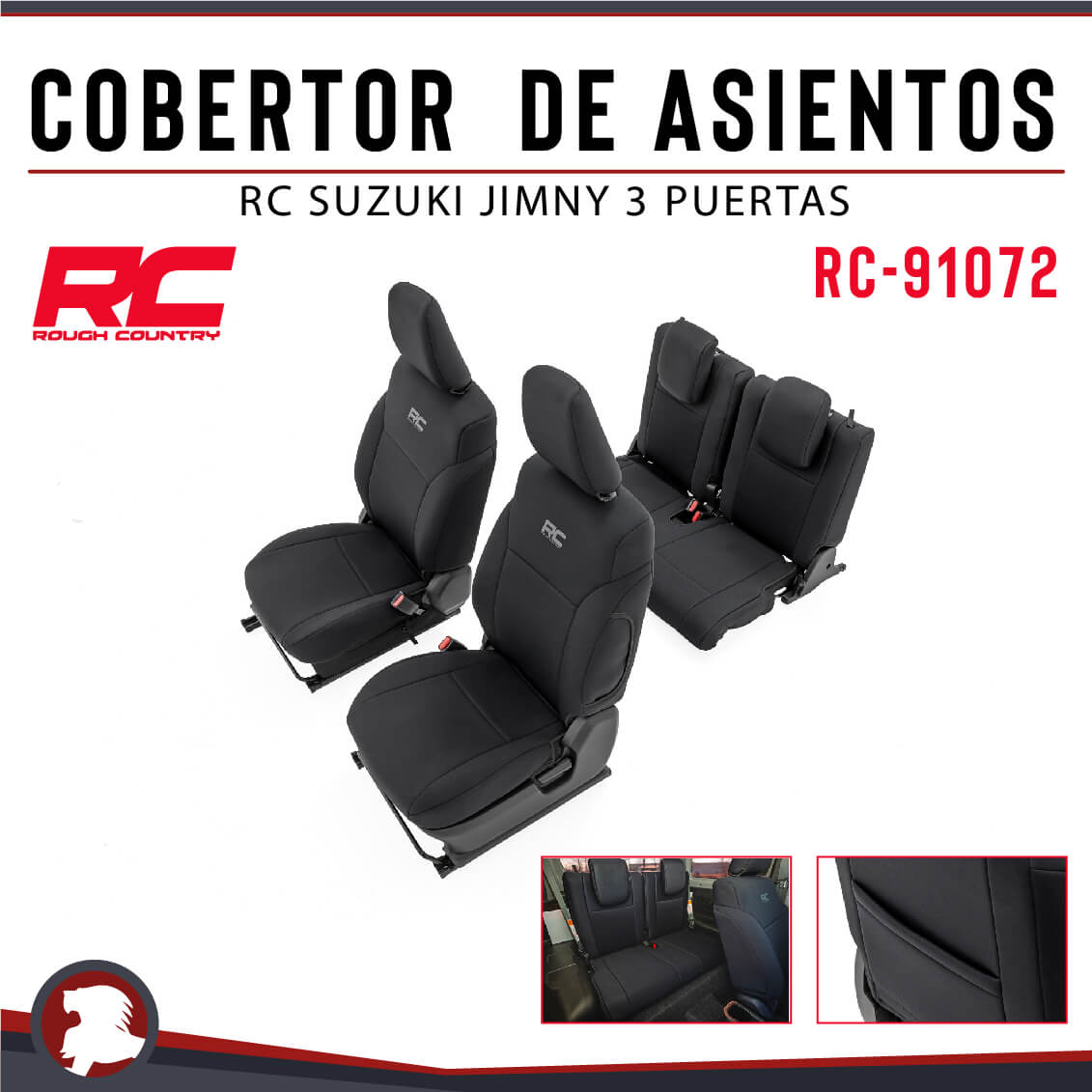 COBERTOR DE ASIENTOS RC SUZUKI JIMNY 3 PUERTAS