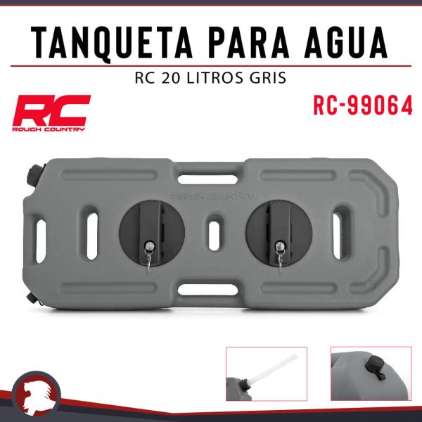 TANQUETA PARA AGUA 20 LTS GRIS