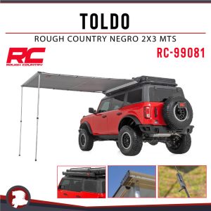TOLDO ROUGH COUNTRY NEGRO 2 X 3 MTS
