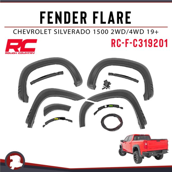 FENDER FLARE CHEVY SILVERADO 1500 2WD/4WD 19+