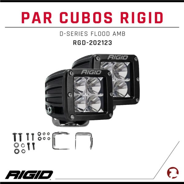 PAR CUBOS RIGID D-SERIES FLOOD AMB