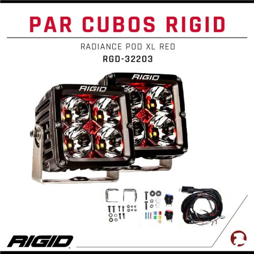 PAR CUBOS RIGID RADIANCE  POD XL RED