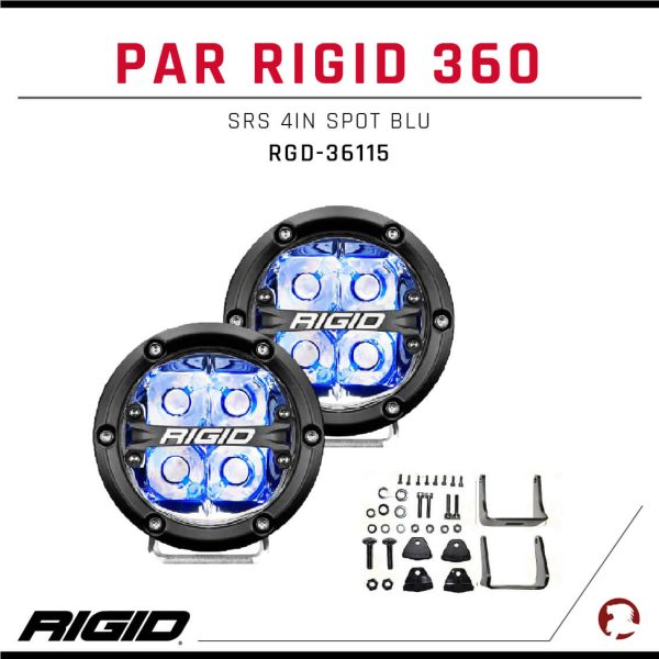 PAR RIGID 360-SRS 4IN SPOT BLU