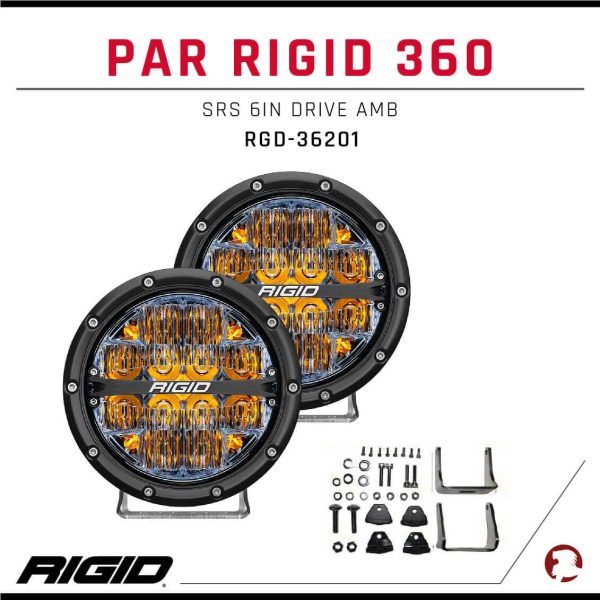 PAR RIGID 360-SRS 6IN DRIVE AMB