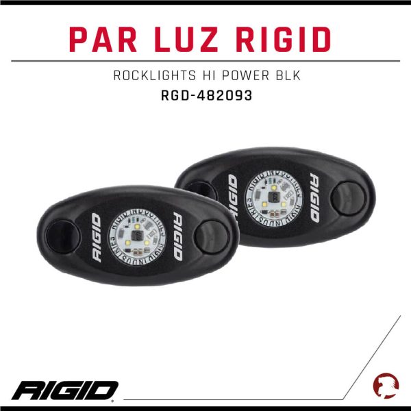 PAR RIGID ROCKLIGHTS HI POWER BLK