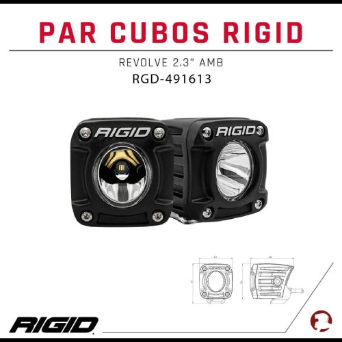 PAR CUBOS RIGID REVOLVE 2.3″ AMB