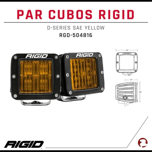 PAR CUBOS RIGID D-SERIES SAE YELLOW