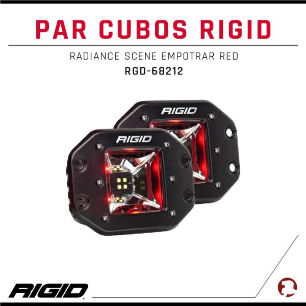 PAR CUBOS RIGID RADIANCE SCENE EMPOTRAR RED