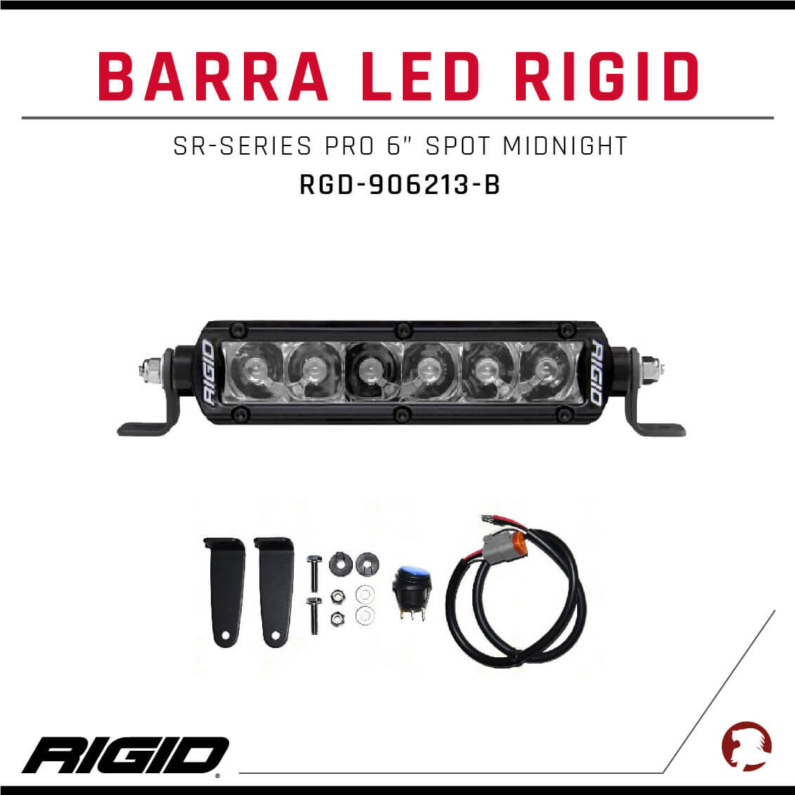 BARRA A LED SPOT 6 RIGID - Performance 4x4