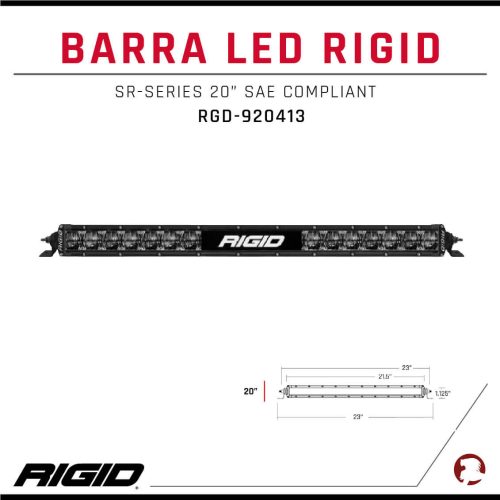 BARRA LED RIGID SR-SERIES 20 SAE COMPLIANT
