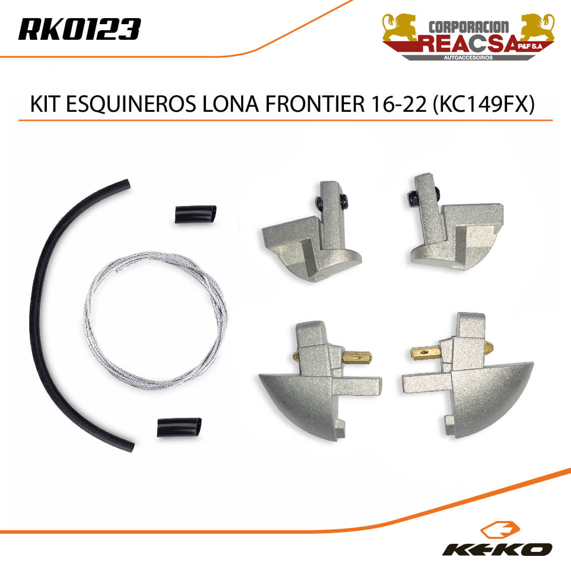 KIT ESQUINEROS LONA FRONTIER 16 (KC149FX)